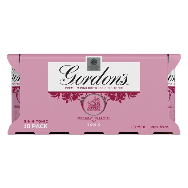 Gordon S Premium Pink Distilled Gin Tonic Ocado