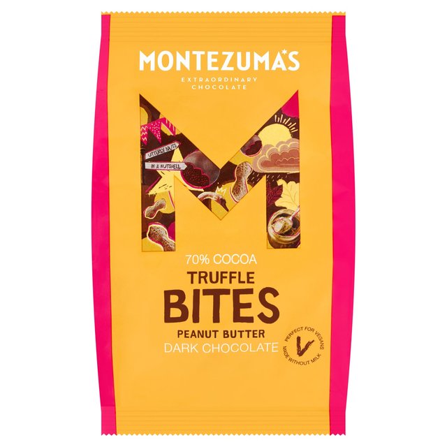 Montezuma’s 70% Dark Chocolate Peanut Butter Truffle Bites, 120g