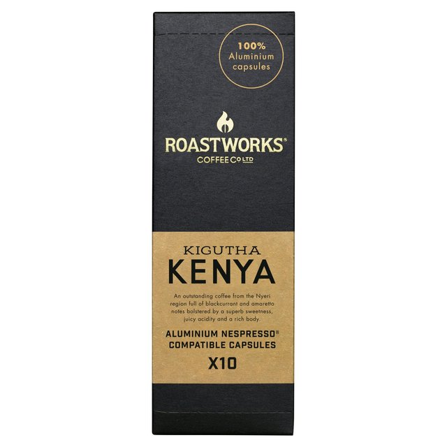 Roastworks Kenya Nespresso Compatible Capsules, 10 Per Pack