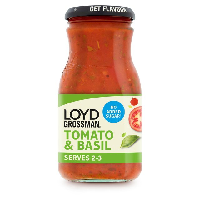 Loyd Grossman Tomato & Basil No Added Sugar, 350g