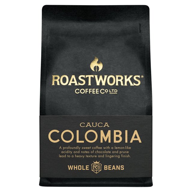 Roastworks Colombia Whole Bean Coffee, 200g
