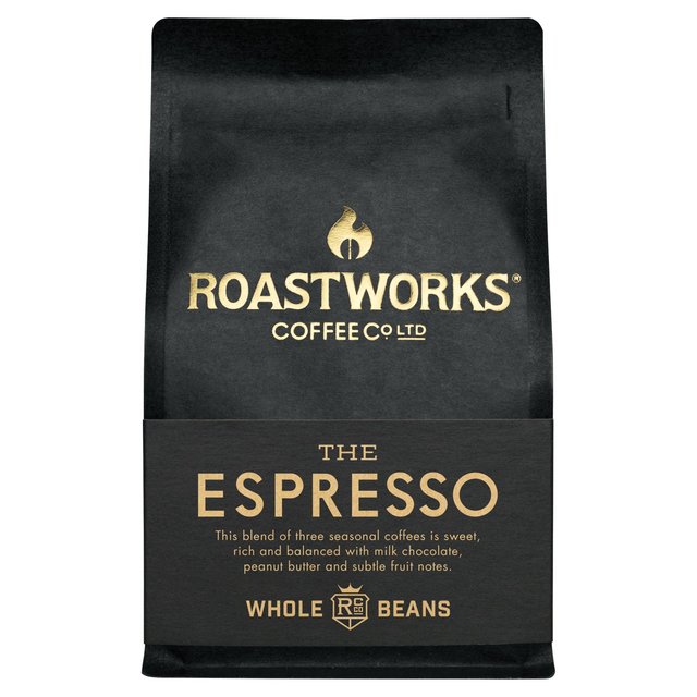 Roastworks Espresso Whole Bean Coffee, 200g