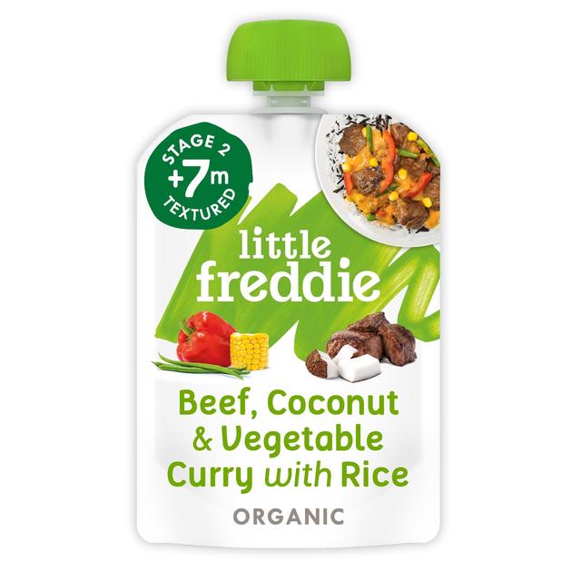 Little Freddie Beef Coconut Curry Organic Pouch, 7 Months+, 7g, 130g