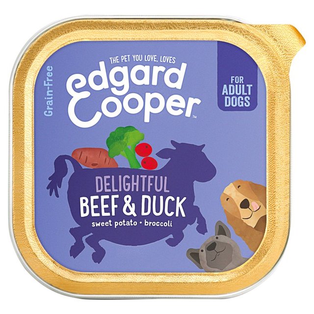 Edgard & Cooper Adult Grain Free Wet Dog Food With Beef & Duck, 150g