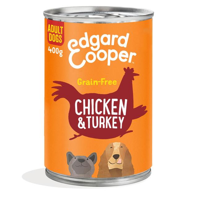 Edgard & Cooper Adult Grain Free Wet Dog Food With Chicken & Turkey, 400g