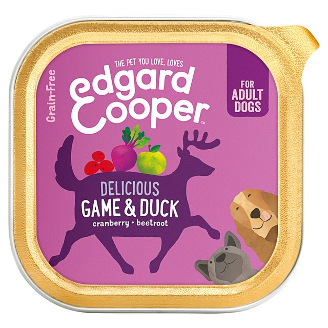 Edgard & Cooper Adult Grain Free Wet Dog Food With Game & Duck, 150g