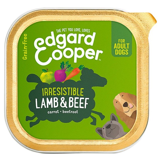 Edgard & Cooper Adult Grain Free Wet Dog Food With Lamb & Beef, 150g