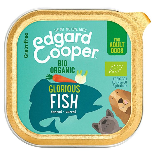 Edgard & Cooper Adult Grain Free Wet Dog Food With Organic Fish, 100g