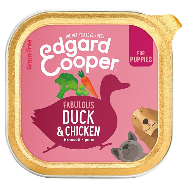 Edgard & Cooper Puppy Grain Free Wet Dog Food With Duck & Chicken, 150g