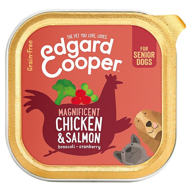 Edgard & Cooper Senior Grain Free Wet Dog Food With Chicken & Salmon, 150g