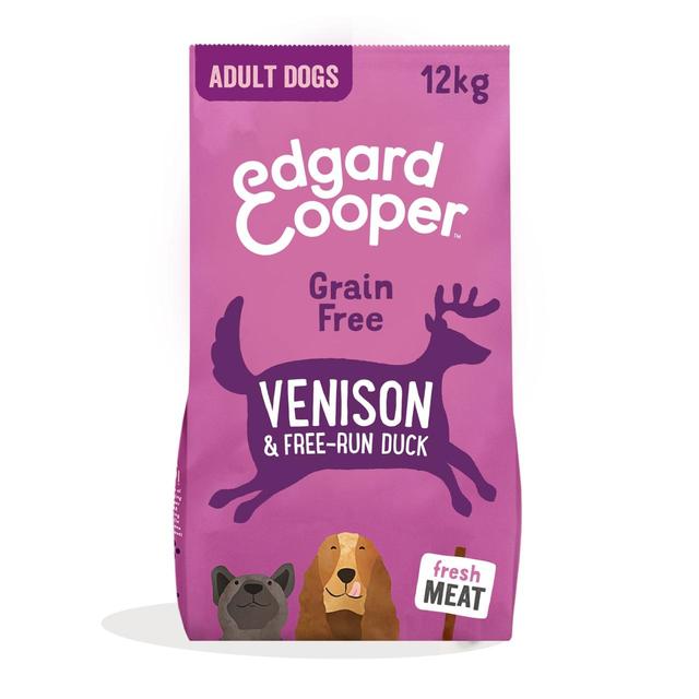 Edgard & Cooper Adult Grain Free Dry Dog Food With Venison & Free-Run Duck, 12kg