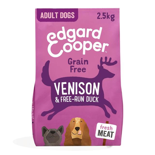 Edgard & Cooper Adult Grain Free Dry Dog Food With Venison & Free-Run Duck, 2.5kg