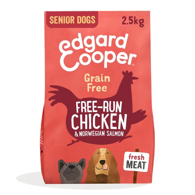 Edgard & Cooper Senior Grain Free Dry Dog Food Free-Run Chicken & Salmon, 2.5kg