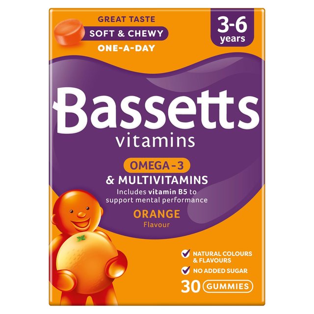 Bassetts Orange Omega 3 & Multivitamins 3-6 Years
