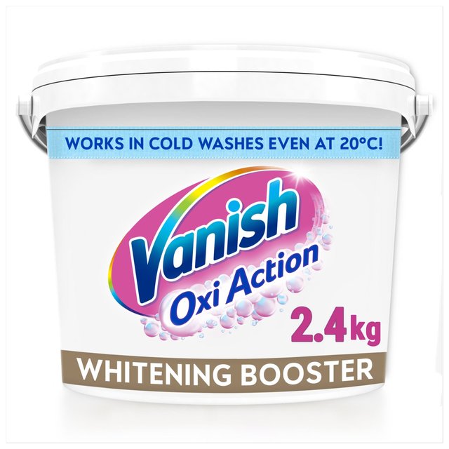 Vanish Oxi Action Fabric Stain Remover Powder Whites, 2.4kg