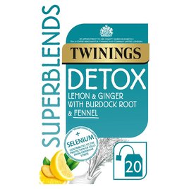 Twinings Superblends Detox with Lemon, Ginger and Fennel | Ocado