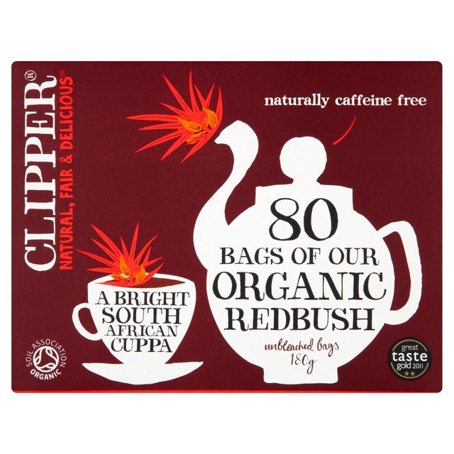 Clipper Organic Redbush Infusion Tea Bags, 80 per Pack