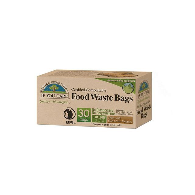 If You Care FSC Certified 3 Gallon Compostable Food Waste Bags, 30 Per Pack
