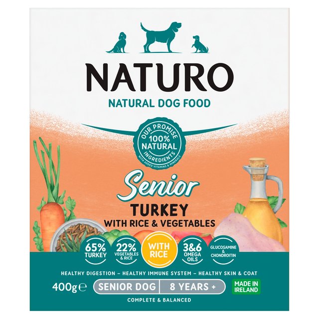 Naturo Senior Turkey & Rice With Vegetables, 400g