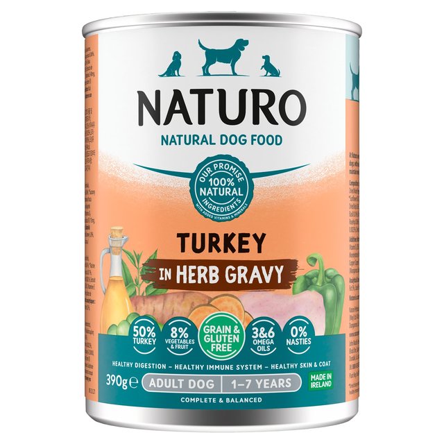 Naturo Turkey With Cranberries, Broccoli & Carrot, 390g