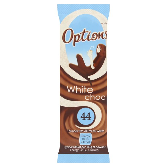 Options White Hot Chocolate Sachet, 11g