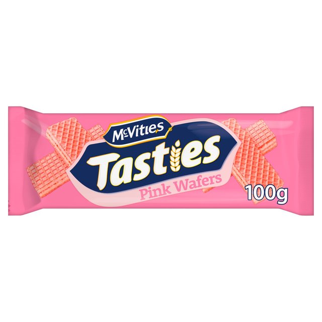 Crawford’s McVitie’s Tasties Pink Wafer Biscuits, 100g