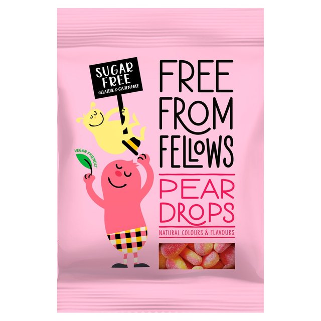 Free From Fellows Vegan Sugar Free Pear Drops, 70g