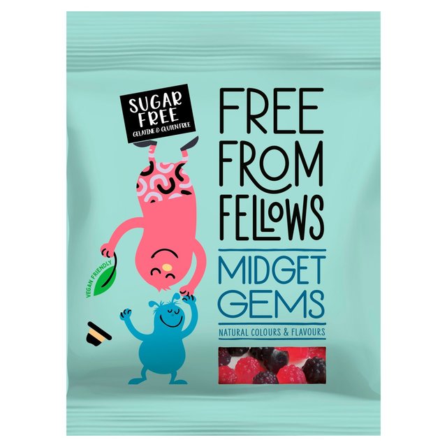 Free From Fellows Vegan Sugar Free Midget Gems, 70g