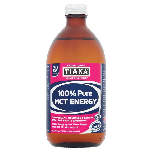 Tiana Premium Quality 100% Pure MCT Energy Supplement Liquid, 500ml