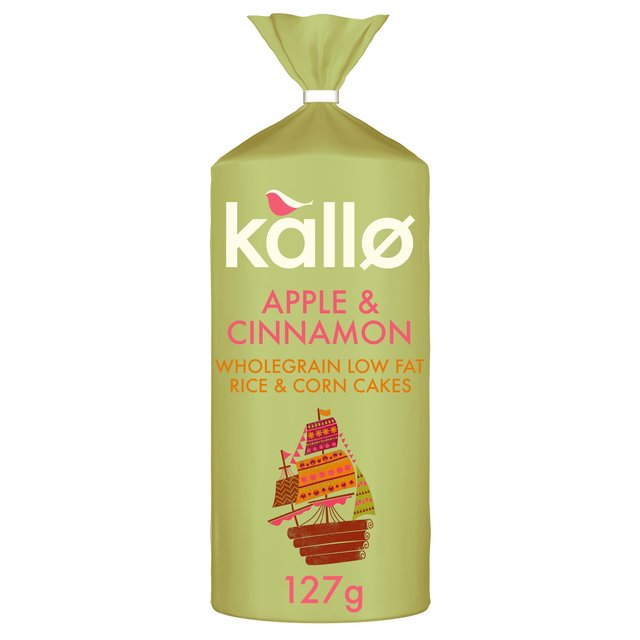 Kallo Apple & Cinnamon Rice Cake, 127g