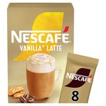 Nescafe Gold Vanilla Latte Instant Coffee 8 Sachets
