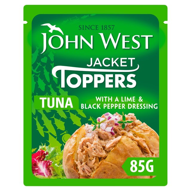 John West Jacket Toppers Tuna With a Lime & Black Pepper Dressing, 85g