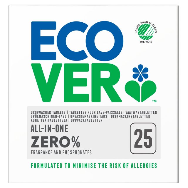 Ecover Zero Dishwasher Tablets, 25 Per Pack