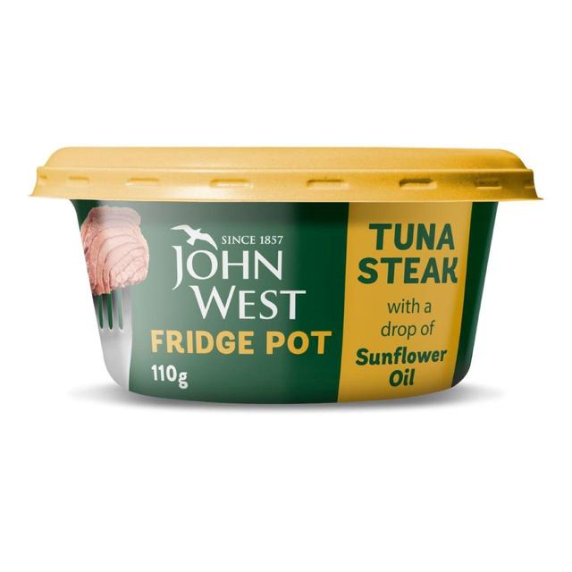John West No Drain Fridge Pot Tuna Steak In Sunflower Oil, 110g