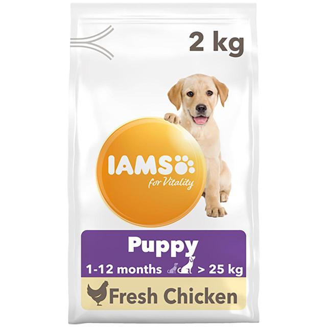Iams for Vitality Puppy Food Large Breed With Fresh Chicken, 2kg