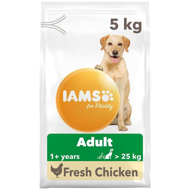 Iams for Vitality Adult Dog Food Large Breed With Fresh Chicken, 5kg