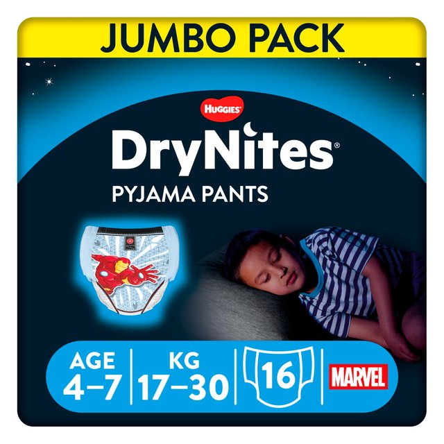 DryNites 4-7 Years Boys Pyjama Pants Jumbo Pack