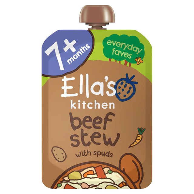 Ella’s Kitchen Beef Stew Baby Food Pouch 7+ Months, 130g
