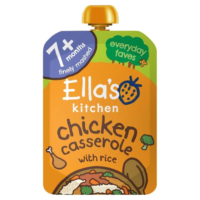 Ella’s Kitchen Chicken and Rice Casserole Baby Food Pouch 7+ Months, 130g
