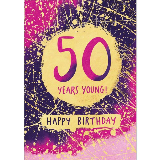 Abacus 50 Years Young 50th Birthday Card, 133x184cm