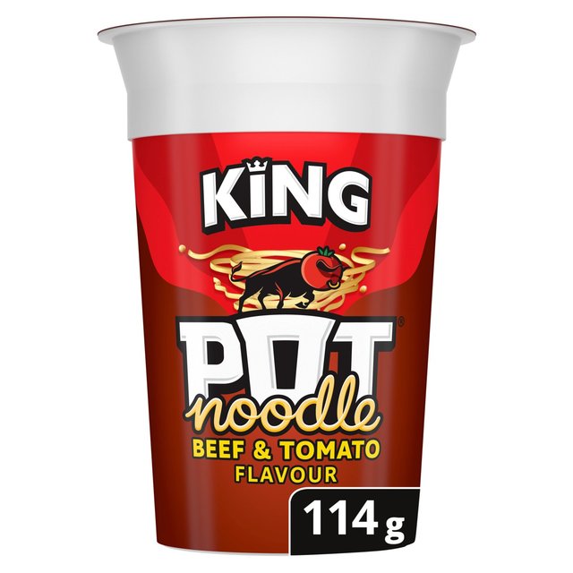 Pot Noodle King Beef & Tomato, 114g