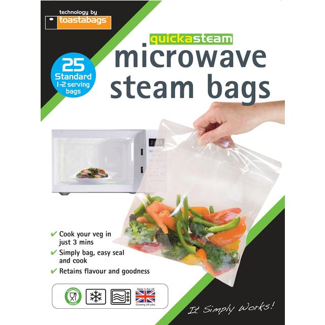 Toastabags Microwave Steam Bags, 16.5x25cm