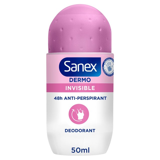 Sanex Dermo Invisible Roll On Antiperspirant Deodorant, 50ml