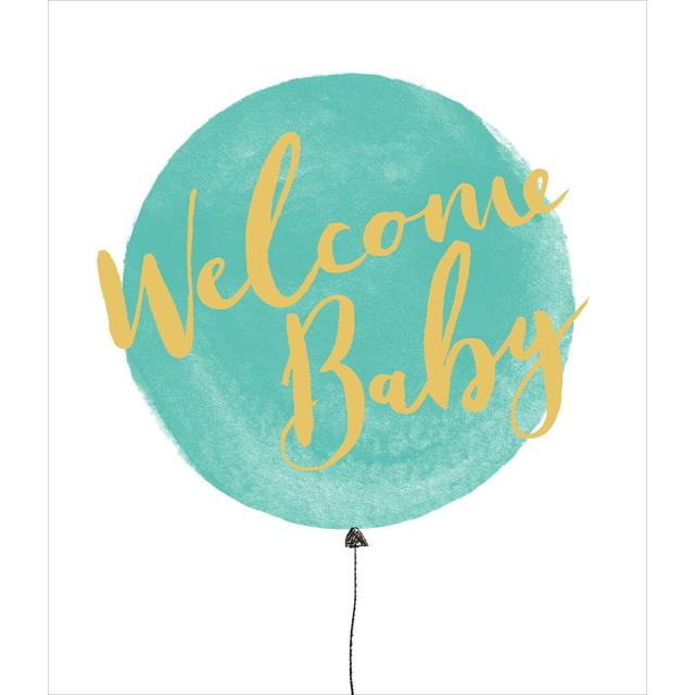 UK Greetings Blue New Baby Card, 137x159mm