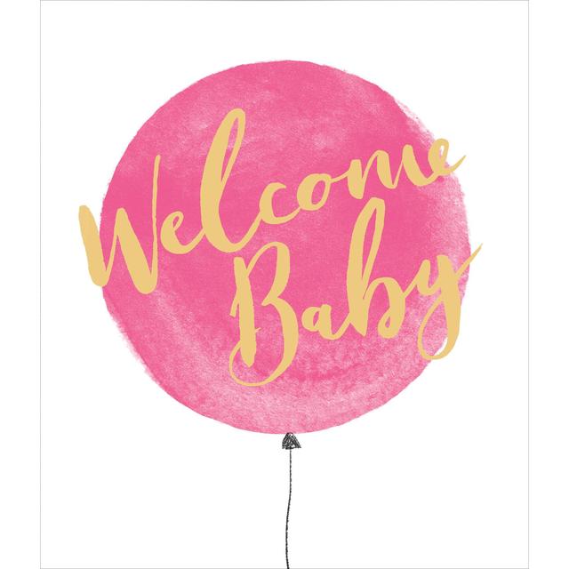 UK Greetings Pink New Baby Card, 137x159mm