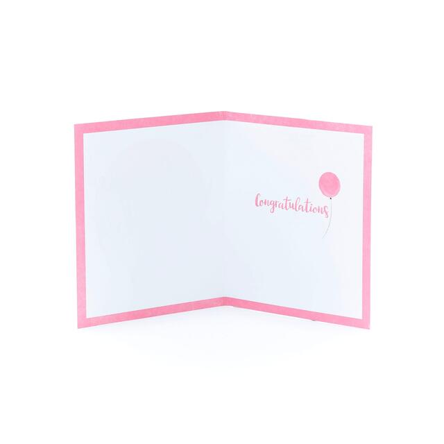 Baby Girl Congratulations Card From Ocado