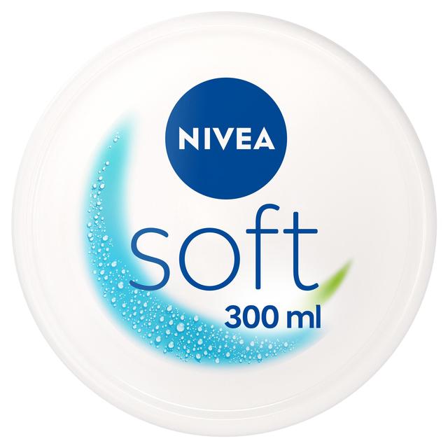 Nivea Soft Moisturiser Cream for Face, Hands & Body, 300ml