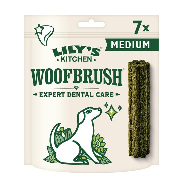 Lily’s Kitchen Woofbrush Natural Daily Dental Chew Medium Dog Multipack, 196g