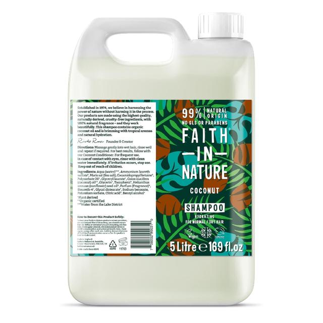 Faith in Nature Coconut Shampoo, 5L