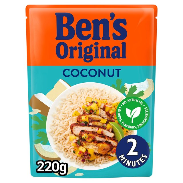 Bens Original Coconut Microwave Rice, 220g
